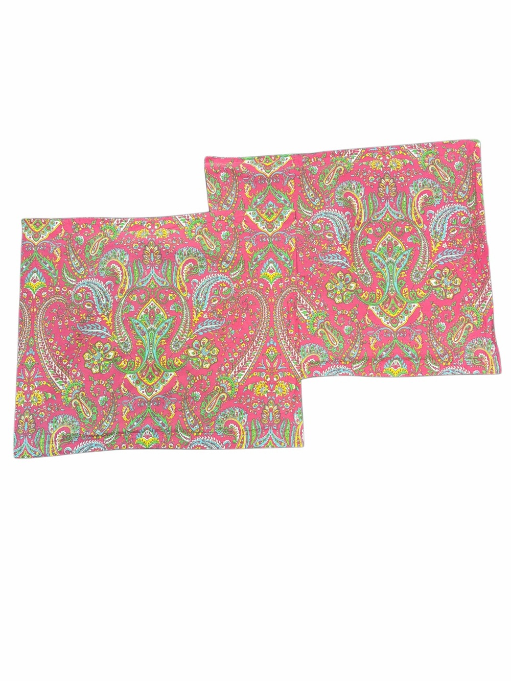 Lauren Ralph Lauren Pink Paisley Queen Pillow Shams